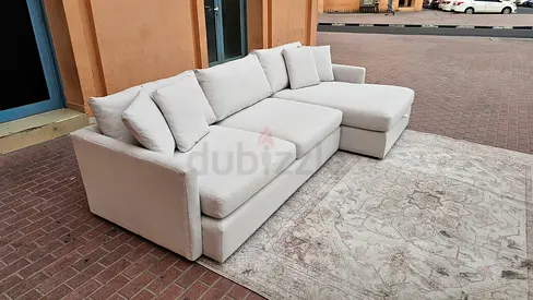 Cratebarrel lounge deep L shape sofa