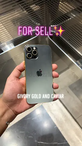 Iphone 12 pro max givory gold and caviar special edition.