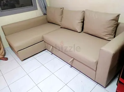 Comfortable L-Shaped Sofa with Storage