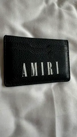 Stylish AMIRI Black Leather Card Holder