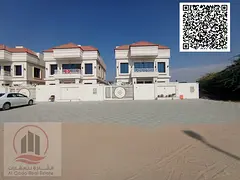 For sale, a villa in Ajman Al Helio, 5 master rooms, a Majles room, a hall, and a maid’s room, fre