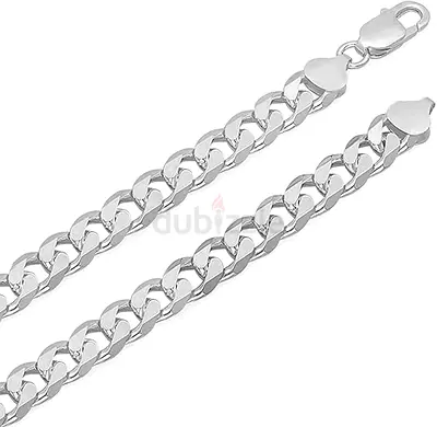 New Sealed Unisex | Stainless Steel Diamond Cut Figaro Chain Necklace