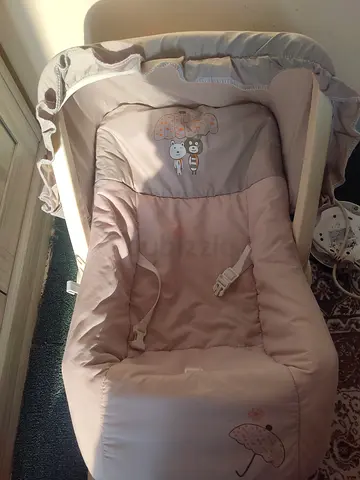 Baby carry cot, used for a month only with storage box and mosquito net