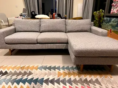 Eddy West elm L shape sofa