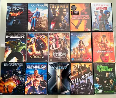 15 Superhero Movie DVD’s