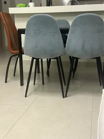 Expandable dining table (ikea) and 6 chairs (home center)