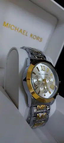MK Ladies Watch Golden Silver