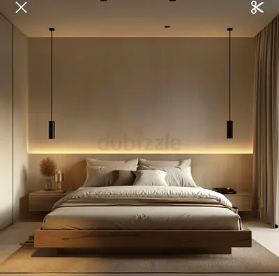 Elegant Modern Bedroom Set with Warm Lighting