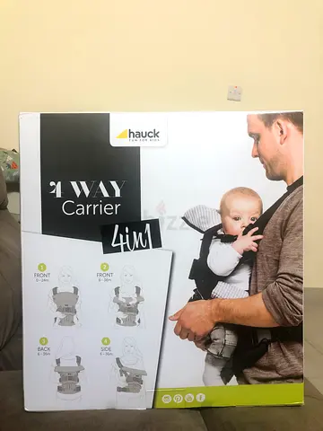 Brand new Hauck 4-Way Baby Carrier - Comfortable and Versatile.