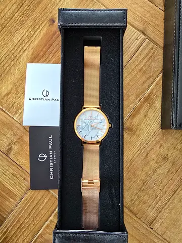 GOLD MARBLE WATCH