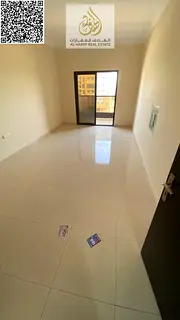 Two bedrooms and a living room with a balcony, three bathrooms