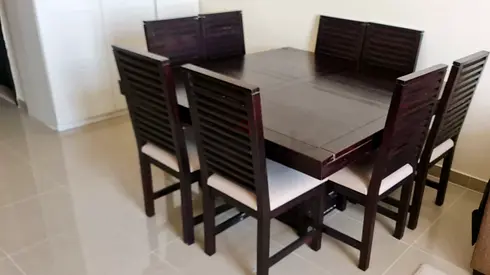 Stunning Wooden Dining Set with eight Chairs