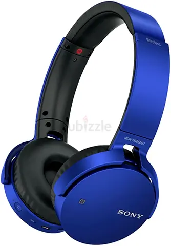 Sony Mdrxb650Bt/L Extra Bass Bluetooth Headphones, Blue Earplug, 10 cm