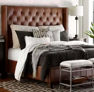 New elegant 280*200 king size leather bed new
