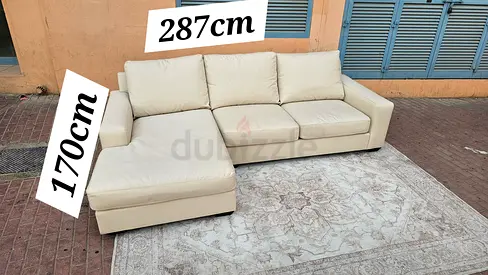 Pottery barn L shape sofa