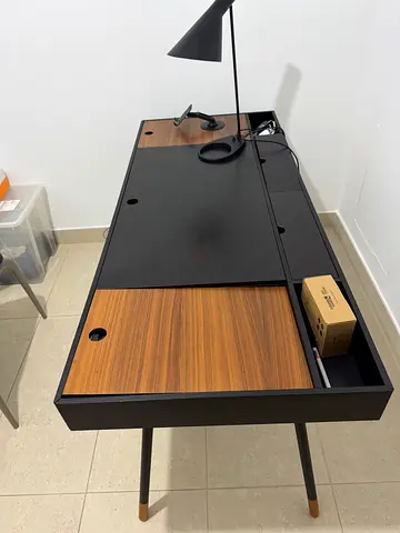 Modern Black and Wood Study Table for Sale from BO Concept