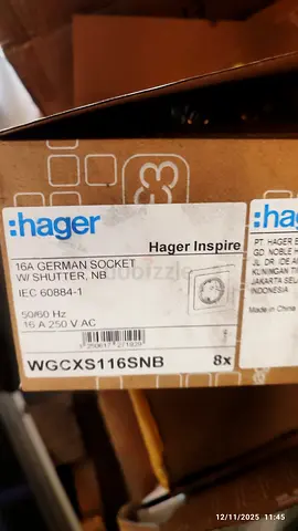 Hager Inspire German Socket 16A - Brand New