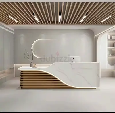 Dedicated. Hotel desk, cashier, front reception desk