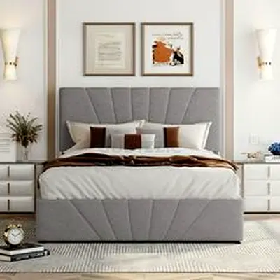 Brand new king size bed frame with Storage good quality more details call and WhatsApp