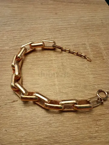 Fossil Womens Archival Core Essentials Rose Gold Plated Brass Bracelet