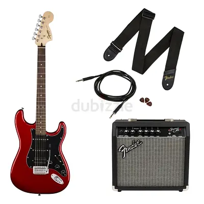 Brand New Sealed Bundle - Fender Squier Affinity Stratocaster HSS, Candy Apple Red in the box