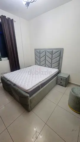 Queen Size Fully Custom Made Bed With Elegant Design Color and fabric