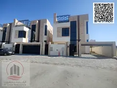 For sale, a villa in Ajman Al Helio, 5 master rooms, a Majles room, a hall, and a maid’s room, fre