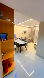 3 furnished bedrooms and a living room in Al Majaz Tower, second occupancy, maid's room, parking