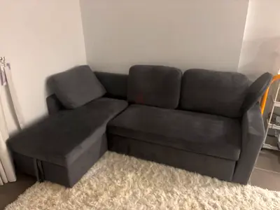 Cozy Grey Corner Sofa for Sale