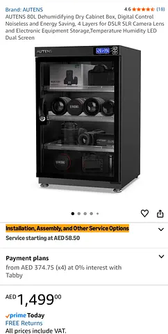 AUTENS 80L Dehumidifying Dry Cabinet - Perfect for Your Equipment! In perfect condition.