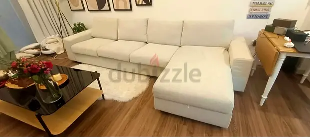 Ikea vimle gunnared beige L shape sofa