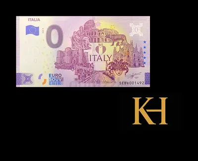 Uncirculated Zero Euro Banknote from Italy