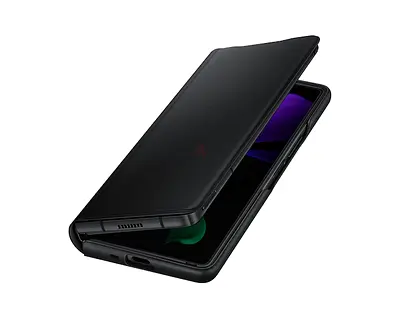 Samsung Galaxy Z Fold2 Leather flip cover (original Samsung). Black