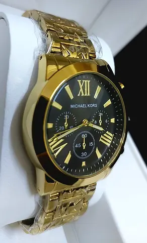 MK Beautiful Golden Black Watch