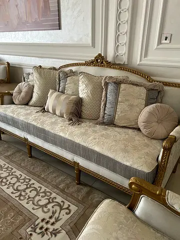 Elegant Vintage Coffee Tables Set , Elegant Chairs for 16 sitters