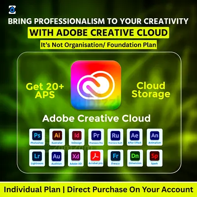 Adobe Creative Cloud | 4 Months Individual Plan | Direct Purchase on Your Account