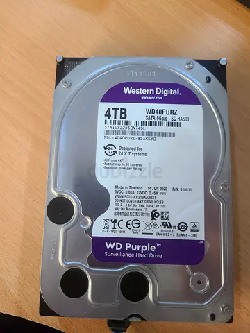 Western Digital 4TB Purple Surveillance Hard Drive