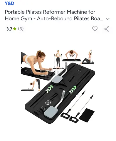 Portable Pilates Reformer Machine for Home Gym