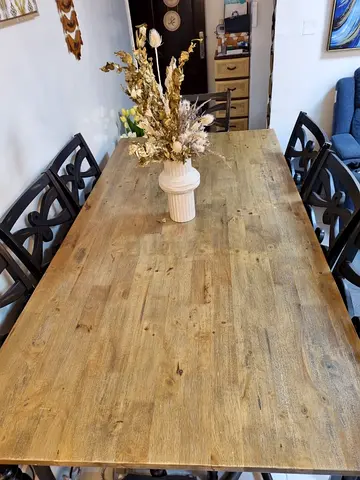 Sturdy Wooden Dining Table with Elegant Design