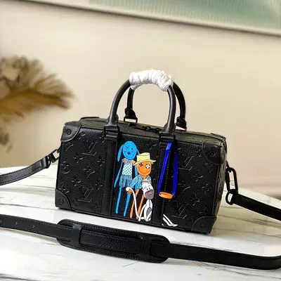 Louis Vuitton Speedy Soft Trunk in Taurillon Embossed Monogram Leather With Prints