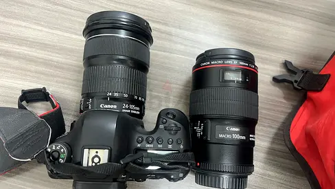 Canon Camera EOS 6D mark ii with 24-105mm and 100mm Lenses for Sale with accessories