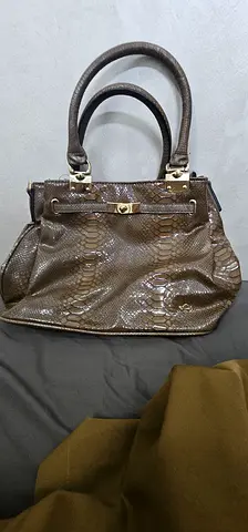 Elegant Python Print Handbag