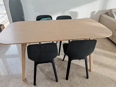 Dining table set with 4 chairs
