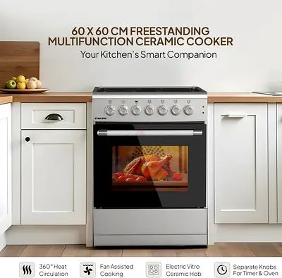 Freestanding 60x60 cm Ceramic Cooker - Your Kitchens Smart Companion
