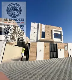 Villa for sale in Al Zahia Ajman. 4 bedrooms, living room &amp; majlis, 3,014 sq.ft, first occupancy