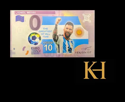 ZERO EURO Lionel Messi Commemorative Banknote0