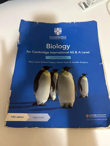 Cambridge biology course noon As  A level