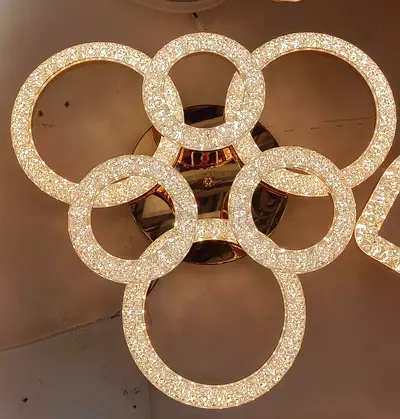 Luxury Crystal LED Ring Ceiling Light   Modern • Elegant • Bright 🆕 Brand New | Premium Qualit