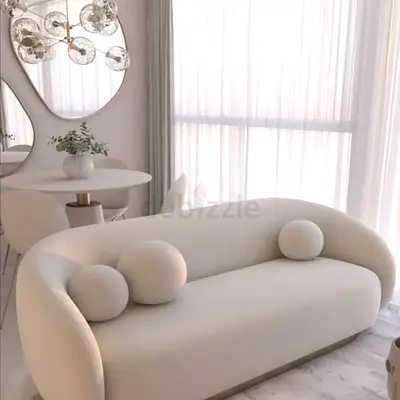 Modern Cream Sofa in Excellent Condition