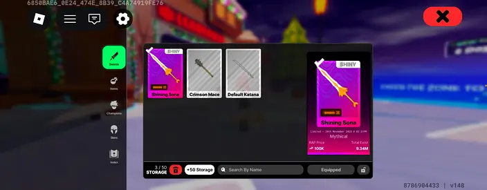 Rare Shining Sona. In death ball. 1 of 9.34M (PRICE IS NEGOTIABLE)